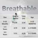 Toddler Grip Socks with Non-Slip, Unisex Baby Retro Stripe Seamless Crew Ankle Cotton Socks for Girls Boys 6 Pairs (3-5T)