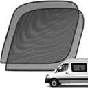 Magnetic Window Bug Screen for Front Doors Window, Pair Compatible with 2007-2024 Mercedes-Benz Sprinter High Roof