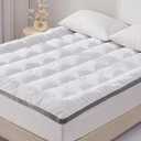 SAPHREAS Queen Size 3 Inch Memory Foam Mattress Topper with 8-20 inches Stretchable Pockets, with Breathable Air Mesh Sides Soft Pillow Top Mattress Pad for Back Pain Relief