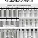 MIULEE 100% Blackout Curtains 120 Inch Long 2 Panels for Bedroom, Thick Luxury Faux Linen Black Out Curtain Room Darkening Back Tab Pleat Window Textured Drapes with Hooks for Living Room, Gery (Grey)