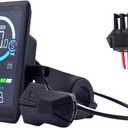 XBERSTAR E-Bike LCD Display Meter 24V 36V 48V 60V Waterproof Bike Computer LCD Color Screen Instrument for Electric Bike