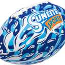 Sunlite Sports Waterproof Football for Lawn Backyard Pool Beach Lake Park Water Toy, Outdoor Play, for Kids Children Teens Adults, Family Fun (Blue)