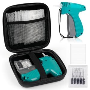 BEVTEE Price Tagging Guns for Clothes, Retail Price Tag Attacher Guns for Clothing (Not Stitch Gun), Includes 5 Needles, 1008 Barbs Fasteners, 1 Hard EVA Bag(Green)