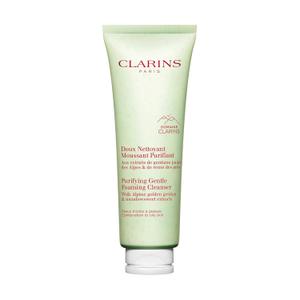 Clarins NEW Purifying Gentle Foaming Face Cleanser | Cleanses, Purifies, Softens and Mattifies| Combination To Oily Skin Types (4.4 Fl Oz (Pack of 1))