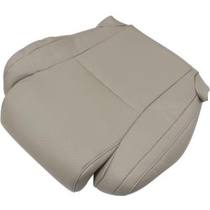 SecosAutoparts Driver Side Bottom Replacement Leather Seat Cover Tan Compatible with Toyota Tundra Sequoia Platinum Crew Cab Pickup 4 Door 2007 2008 2009 2010 2011 2012 2013 (Sand Beige Tan, Perforated Leather)