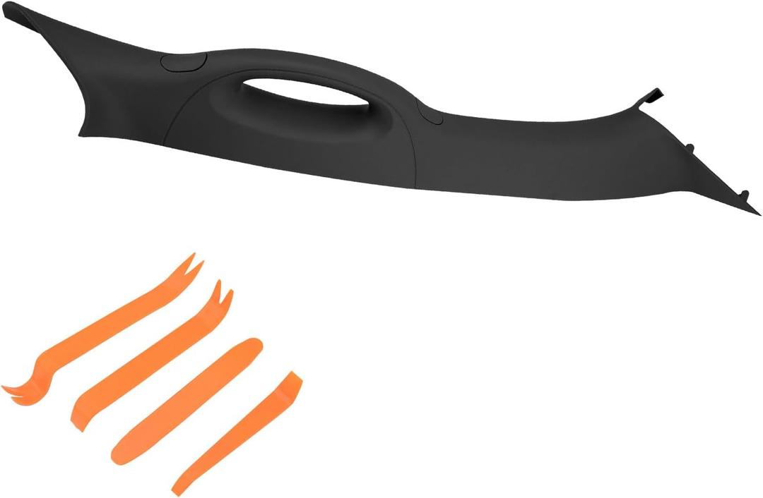 HQPASFY A Pillar Interior Trim Handle 4L3Z1503598AAA, Passenger Side Black