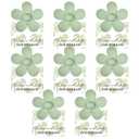 DEEKA Floral Hair Clip - 8 Pack Bridesmaid Proposal Gifts with Floral Card Hair Clips, Sage Green, for Bridesmaids Bachelorette Party Favors