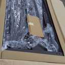 Garden Potting Bench with Storage Cabinet,Outdoor Gardening Table & Work Bench for Plants, Horticulture,Outdoor Workstation with Stainless Steel Tabletop,Outdoor Work Table with Elevated Rack (Large, Brown)