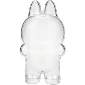 Protective Case for LABUBU Fall in Wild/ Let's Checkmate, Display Box Hard Cover Accessories with Keychain for Exciting Macaron with Costumes (Acrylic Case Only)