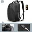 Swissdigital Design Business Laptop Backpack, College Laptops Backpack with USB Charging Port for Men and Women Fits 16 Inch Notebook, Black-Finder Color Random | SD1670BT013-01