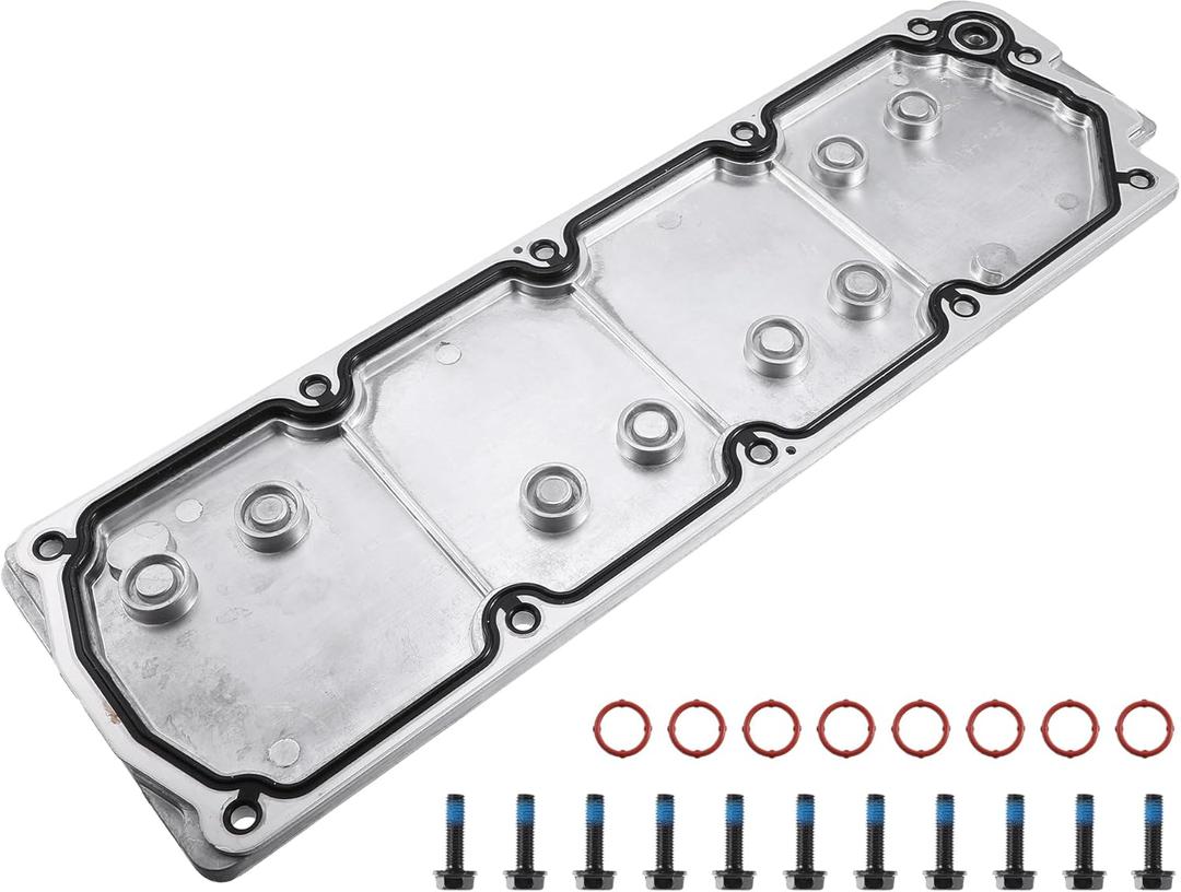 X AUTOHAUX Engine Block Valley Cover Kit with Gasket Bolt No.12610141/12598832 LS2 LS3 LS7 for Chevrolet Silverado 1500 07-13 for GMC Sierra