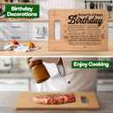 3 x Birthday Gifts for Women Men,Best Friend Birthday Gifts for Her Him,Year Old Birthday Gifts for Women Friendship,Birthday Gift Ideas for Dad Mom Sister Girls,Happy Birthday Decorations Cutting Board
