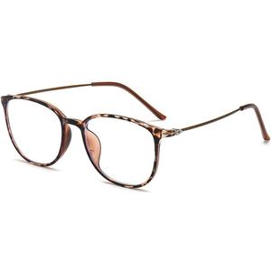 Stylish Anti-Blue Light Myopia Distance Glasses For Mens Womens Ultra-Light Nearsighted Glasses Oval Frames, -0,5