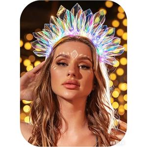 EARENT Light Up Headbands Rave Outfits Neon Headband for Women