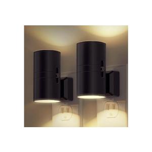 LOHAS LED Night Light Plug in, Modern Night Lights Plug into Wall, Dusk to Dawn Sensor, Soft White 3000K, 0-100LM Adjustable Brightness, Dimmable Night Lights for Hallway Bedroom Stairway, 2 Pack