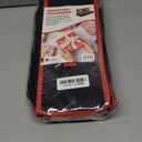 HOLDN STORAGE Premium Wrapping Paper Storage Container - Durable 600D Tear-Proof, Fits 27 Rolls Gift Wrap, Extra Pockets for Ribbons & Bows, Underbed Storage - Ideal for Holiday Christmas, Black (Black/Red Trim)