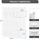 Acrylic Brochure Holder Wall Mount,3 Magazine Holders,Pamphlet Holder