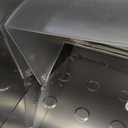 Oggi Stainless Steel Roll Top Bread Box for Kitchen Countertop with Frosted Plexilass Lid - Fits Multiple Loaves of Bread and Other Freshly Baked Goods Including Cookies, Bagels, Muffins