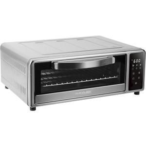 Kalorik MAXX Air Fryer Pizza Oven with Stone, Turbo-Heat Technology Up To 600F Featuring Touchscreen Controls with 6 Preset Functions Fits 12-Inch Pizzas, 1700-Watts, Stainless Steel