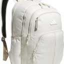 adidas Prime Backpack for Work, Travel Bag for Women and Men with Padded Compartment for Laptop, Alumina Beige/ White, One Size