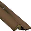 Simply Conserve Premium Screw-On Set Door Weatherstripping with Aluminum Carrier and Foam Gasket in Brown KC600-B | Door Draft Stopper for Sides and Top | Foam Weather Stripping Door Seal