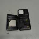 Vinich for iPhone 15 Pro Max Wallet Case with Card Holder, RFID Blocking Credit Slots Kickstand Shockproof Phone Cover Fit for iPhone 15 Pro Max 6.7" Carbon Black