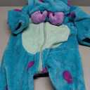 Dcohmch Baby Boy Girl Holloween Costume Cute Blue Monster Jumpsuit Costumes Infant Toddler Kids Cosplay Outfit (4-5 T)