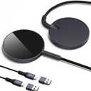 ESR for MagSafe Charger, 2 Pack Wireless Charger for iPhone 17/16/15/14/13/12,AirPods 4/3/Pro 2/Pro, Galaxy S25 Strong Magnetic Lock,Reinforced Braided Nylon A/C Cable,Black