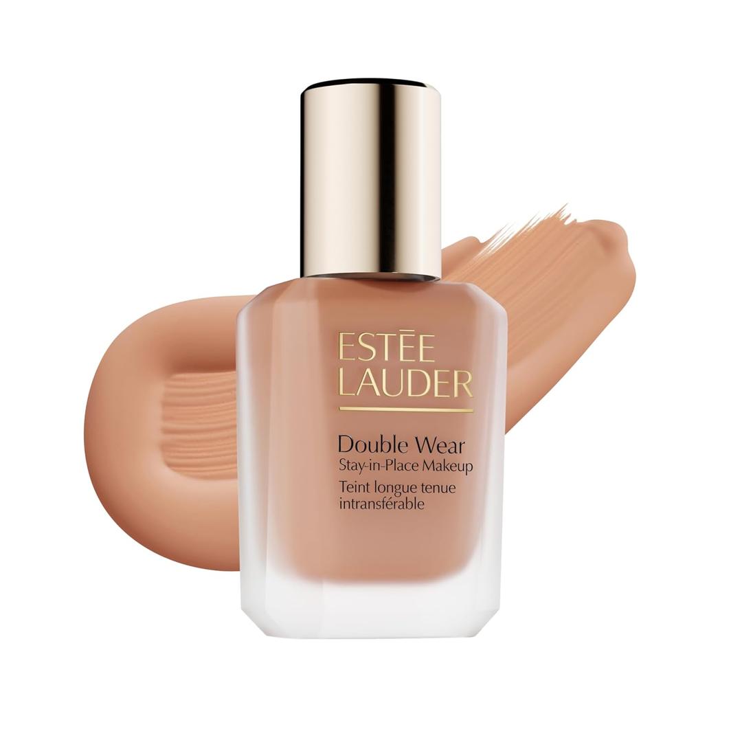 Este Lauder Double Wear Stay-in-Place Foundation Makeup | Long-Wear Matte Foundation, 1 Fl Oz (4N1 Shell Beige - Medium Tan With Neutral Undertones