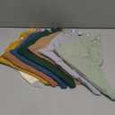 Funtery 8 Pieces Adult Drool Bibs Absorbent Large Drool Bandana Soft Drooling Snap Bibs Gifts for Christmas Special Needs Men Women, 8 Colors, 24.8 x 18.9 Inch