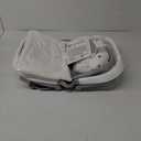 MoreFeel Collapsible Baby Bathtub for Newborn with Thermometer & 1 Hooded Towel & 1 Soft Floating Cushion,Portable Travel Bathtub with Drain Hole, Durable Foldable Baby Tubs for Infants to Toddler (Grey)