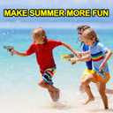 2 Pack Water Gun Squirt Guns for Kids - Mini Water Blaster Soaker 100cc Capacity Water Pistol Toys, Ideal Summer Gifts for Swimming Pool Beach Outdoor Water Toys for Boys Girls Toddlers (Yellow Gray)