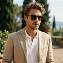 SIPHEW Classic Small Round Sunglasses for Men, Retro Sunglasses Polarized UV Protection Lens for Outdoor/Driving