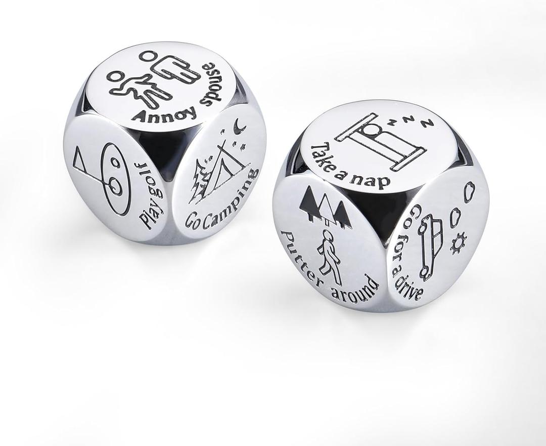 2PCS Retirement Dice Retirement Gift for Woman Man Goodbye Farewell Gifts Coworker Gift for Valentines Gifts for Him Her Work Anniversary Coworker Leaving Going Away Employee Appreciation Christmas