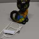 Cat Lamp,Retro Cats Stained Resin Cat Tabletop Night Light,Stained Animal Lamps,3D Cute Pet Themed Led Table Lamps,Gifts for Cats Lovers (cat A)