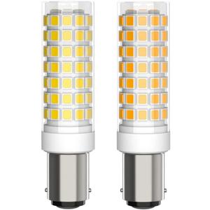 2-Pack BA15D LED Bulb 8W 18858 Light Bulb S4361 Bayonet Bulb 120V Double Contact Bayonet Base for Singer, Brother, Kenmore Sewing Machine Bulb 15t7dc Light Bulb 80W Equivalent Daylight White 6000K
