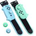 Dance Wristband Compatible with Switch Controllers, Adjustable Elastic Wrist Strap for Motion Game Controllers, Secure Hands-Free Band for Dance & Fitness Games, 2 Pack Black
