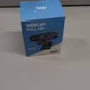 AOC 4k Webcam for PC with Microphone, Computer Camera with Noise Cancellation, Privacy Cover, 99 FOV, Plug & Play USB Webcam for Streaming, Conferencing, Zoom, Skype, Facetime, Laptop, PC, Skype (Black)