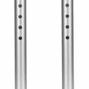 Foot Tube and Suction Cup Tips, for Toilet Safety Rail and Shower Chair Bench Bath Stool, Replacement Suction Cups Tips and Aluminum Tubes, 5 Height Adjustable Leg Tube Accessories