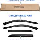 Window Visors Rain Guards for 2011-2026 Dodge Durango, Out-Channel Window Vent Wind Deflectors Visors Shades for 11-26 Durango