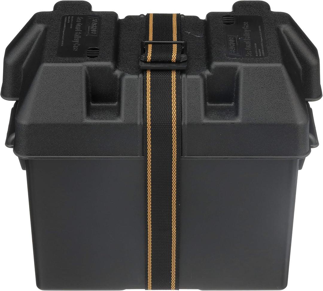 Seachoice USCG-Approved Marine Group 27 Series Standard Battery Box with Strap & Mounting Kit