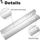 Grill Heat Plates Shield for Backyard Grill BY14-101-001-05 BY16-101-002-06,Revoace Gas Grill GBC1690W GBC1705WV GBC1706W GBC1793W,Uniflame GBC1030WRS GBC1134W Stainless Steel Burner Cover 14"