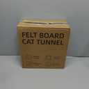 Cat Tunnel for Indoor Cats, DIY Transformable Cat Hideaway Cave, Felt Kitten Play Tubes and Tunnels, Felt Peekaboo Cat Toy with Interactive Peek Holes (Beige, Straight Tunnel)