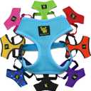 EcoBark Blue Dog Harness - Eco-Friendly Max Comfort Harnesses - Luxurious Soft Mesh Halter - Over The Head Harness Vest- No Pull and No Choke, Small