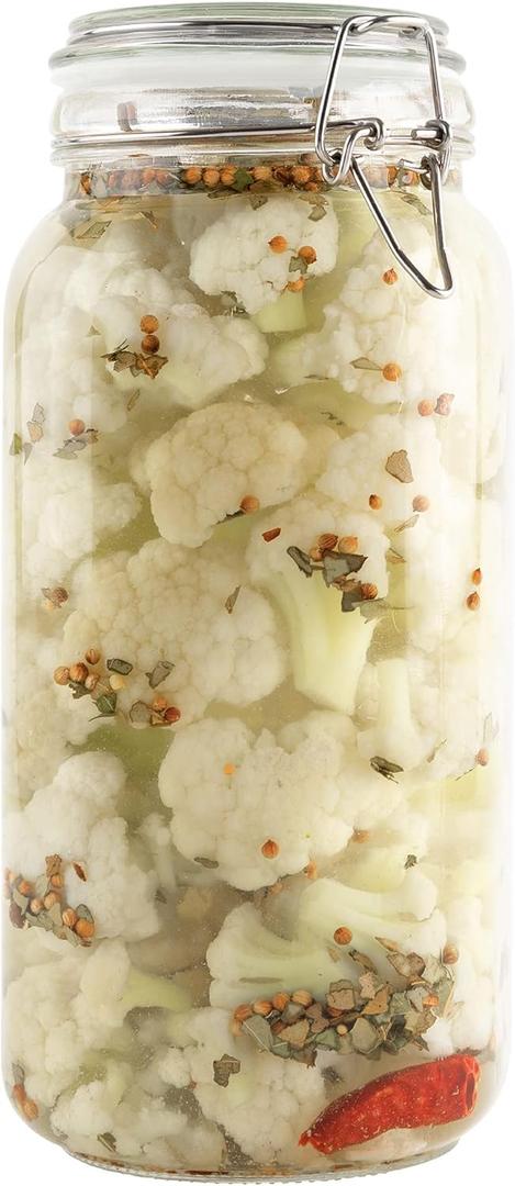 Galashield Glass Jars with Lids Food Storage Jars with Airtight Lids Leak Proof Glass Canisters Kitchen Jars [67 oz]