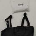 High Waisted Bandeau Bikini Set - Women Strapless Two Piece Swimsuits Ribbed Longline Full Coverage Bathing Suits Swimwear (X-Small, Black)