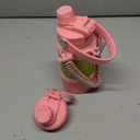 12 oz Insulated Water Bottle with 2 Lids (2-in-1 Straw & Spout Lid, Magnetic Lid), Kids Water Bottle with Strap, Kids Stainless Steel Water Bottle for School, BPA-Free, Light Pink