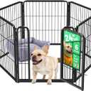 FXW Homeplus Unleashed Indoor Dog Playpen - Stress-Free and Safe Play, Heavy Duty 24 Inch 6 Panels Dog Pen for Puppy and Small Dogs, BlackPatented