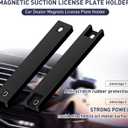 2 Pack Magnetic License Plate HolderTemp Tag Holder for Car Dealer License Plates on Test DrivesMagnet License Plate HolderLicense Plate Magnetic MountLicense Plate MagnetBlack