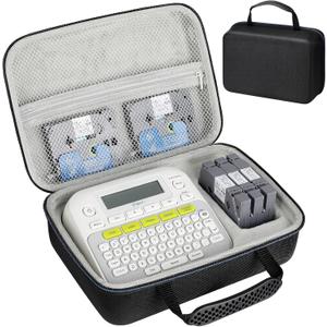 Case compatible with brother p touch ptd220 d210 Portable Storage Holder Case Fits Brother Label Maker, Label Tapes, AC Adapter, Battery(Box Only)
